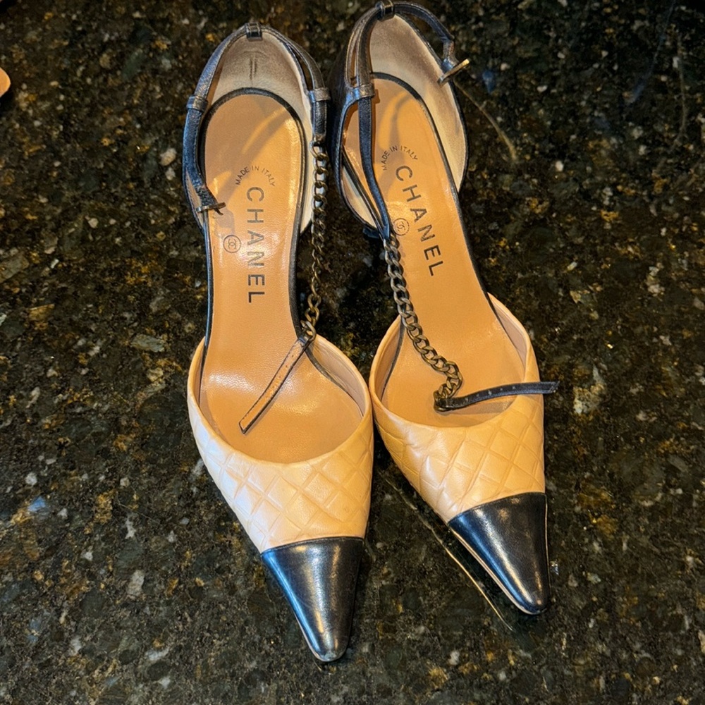 Pointy Toe Chanel Heels